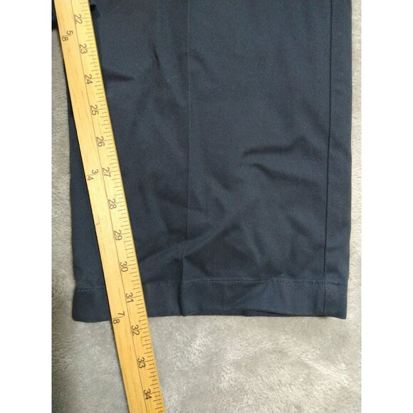 LL Bean Pants Mens 40x32 Gray Chino Natural Fit Flat Front High Rise Outdoor - Picture 5 of 9